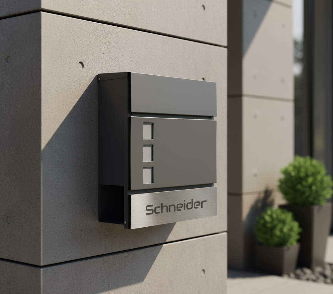 Briefkasten Seitenansicht