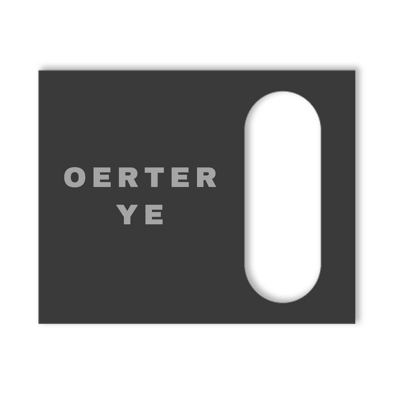 Dekorschild für "Reolink Smarte Video Türklingel"aus V2A Edelstahl - 20 x 16 cm  oder 10 X 23 cm- Weiß / Anthrazit pulverbeschichtet oder Edelstahl gebürstet