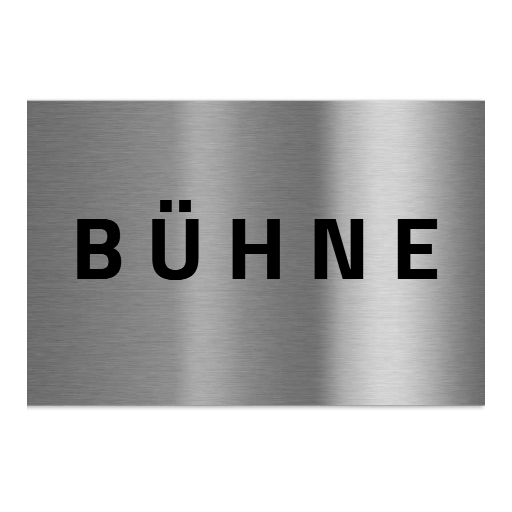 V2A Edelstahlschild in verschiedenen Größen, individuell personalisierbar.