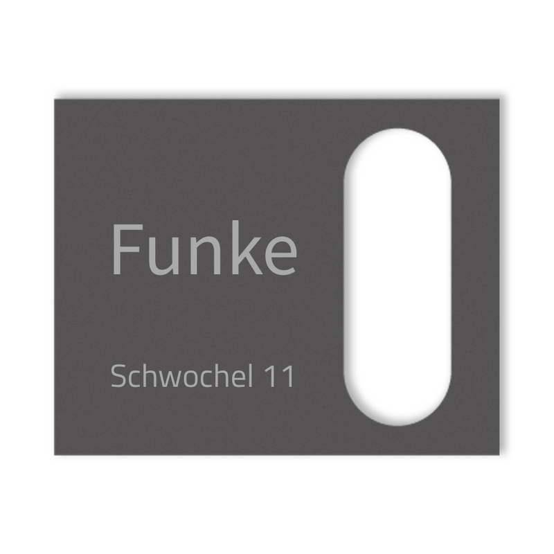 Reolink Türklingel Dekorschild V2A Edelstahl - 20x16cm / 10x23cm