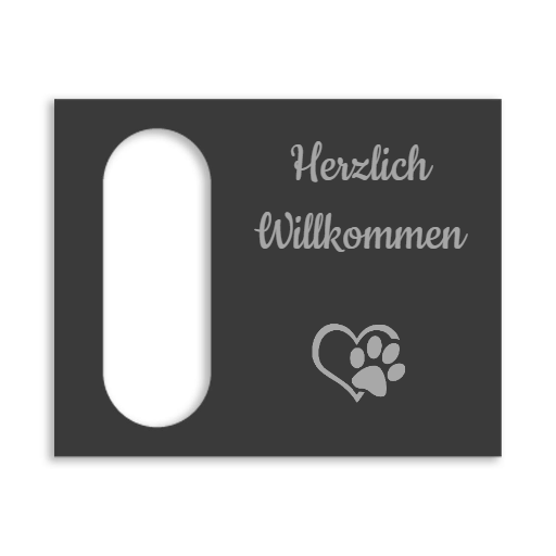 Reolink Türklingel Dekorschild V2A Edelstahl - 20x16cm / 10x23cm