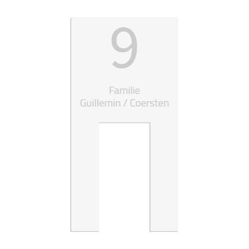 Dekorschild für "Ring Doorbell Wired" aus V2A Edelstahl - 200 x 130 mm oder 100 x 200 mm  - Weiß / Anthrazit pulverbeschichtet oder Edelstahl gebürstet