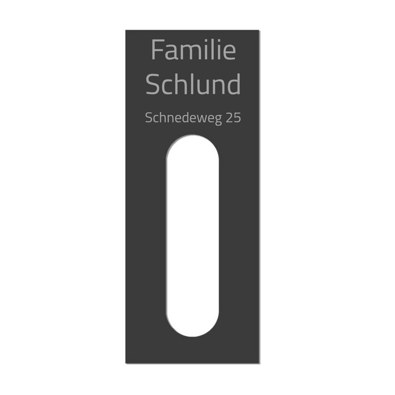 V2A Edelstahl Dekorschild Reolink Video Doorbell - 20x20cm / 25x10cm