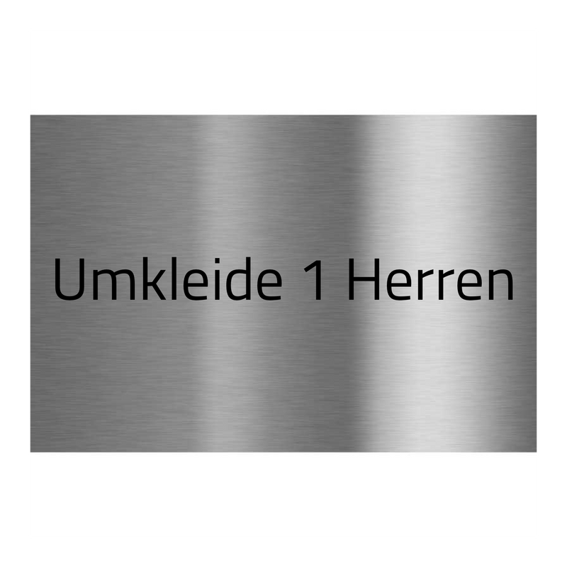 V2A Edelstahlschild in verschiedenen Größen, individuell personalisierbar.