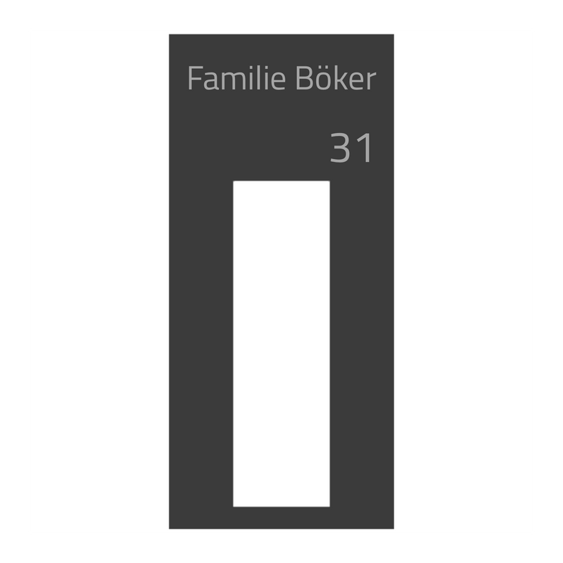 Eufy E340 Dekorschild V2A Edelstahl - 18x20cm & 22x10cm - Laserravur & UV-Druck möglich