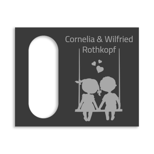 Reolink Türklingel Dekorschild V2A Edelstahl - 20x16cm / 10x23cm