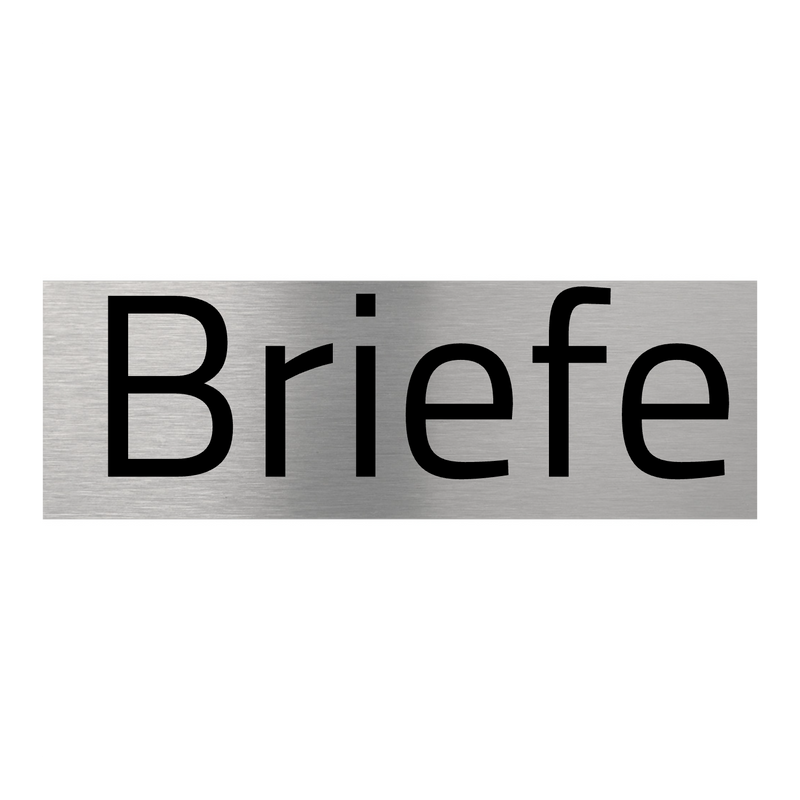 V2A Edelstahlschild in verschiedenen Größen, individuell personalisierbar.