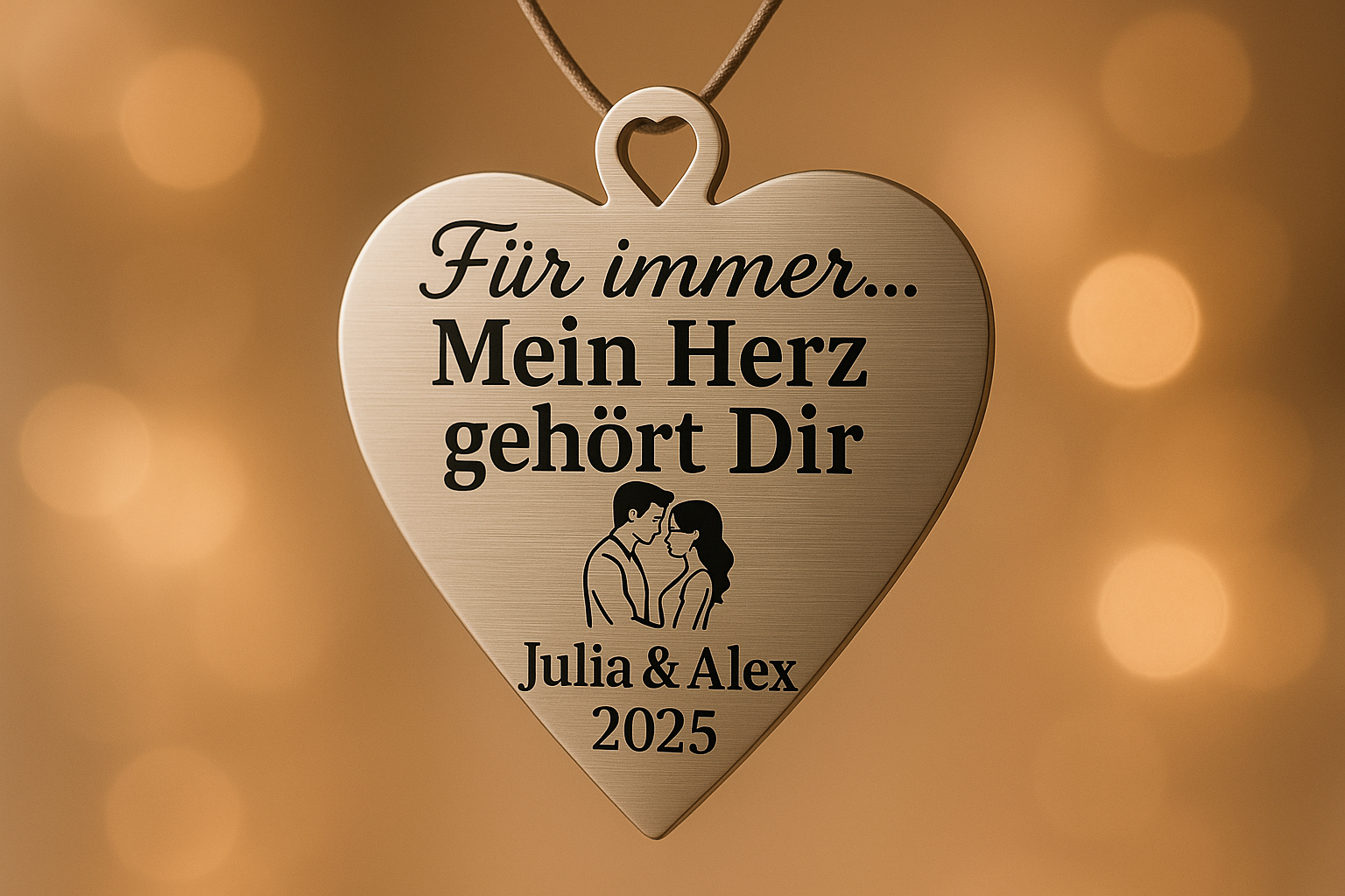 Detail-Aufnahme mit herzförmiger Öse