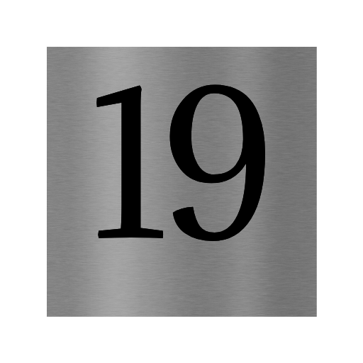 Edelstahl Hausnummernschild graviert 10×10 cm, 15×15 cm oder 20×20 cm