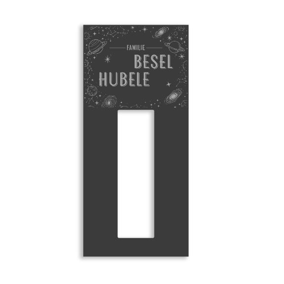 Dekorschild für "Eufy S220 oder S220 Add-on Unit"aus V2A Edelstahl - 16 x 20 cm  oder 22 X 10 cm- Weiß / Anthrazit pulverbeschichtet oder Edelstahl gebürstet