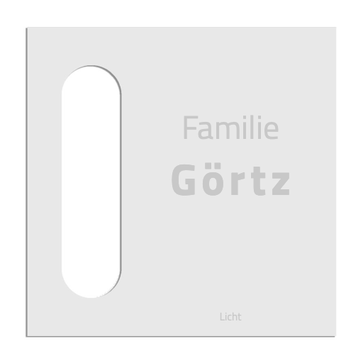 V2A Edelstahl Dekorschild Reolink Video Doorbell - 20x20cm / 25x10cm