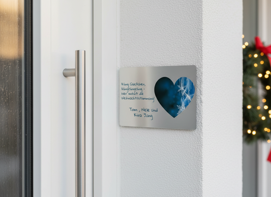 EASY CHANGE Weihnachts-Türschild Close-up ohne Rahmen