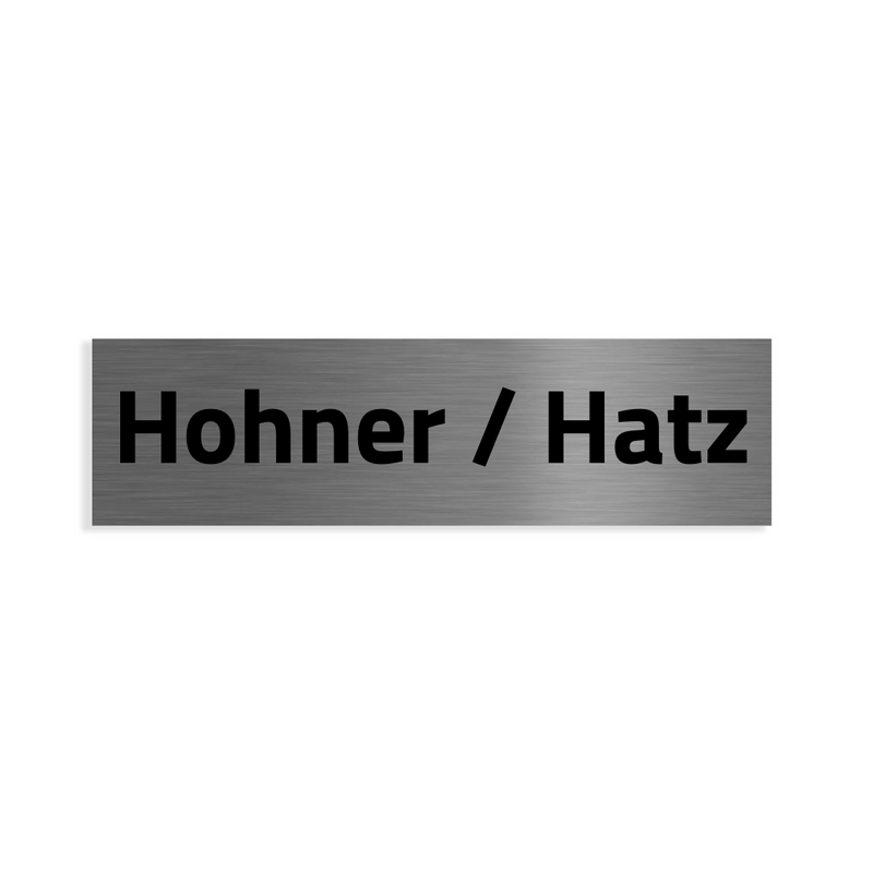 Ersatzschild für Türklingel Hamburg V2A Edelstahlschild