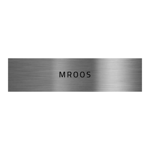 V2A Edelstahlschild in verschiedenen Größen, individuell personalisierbar.