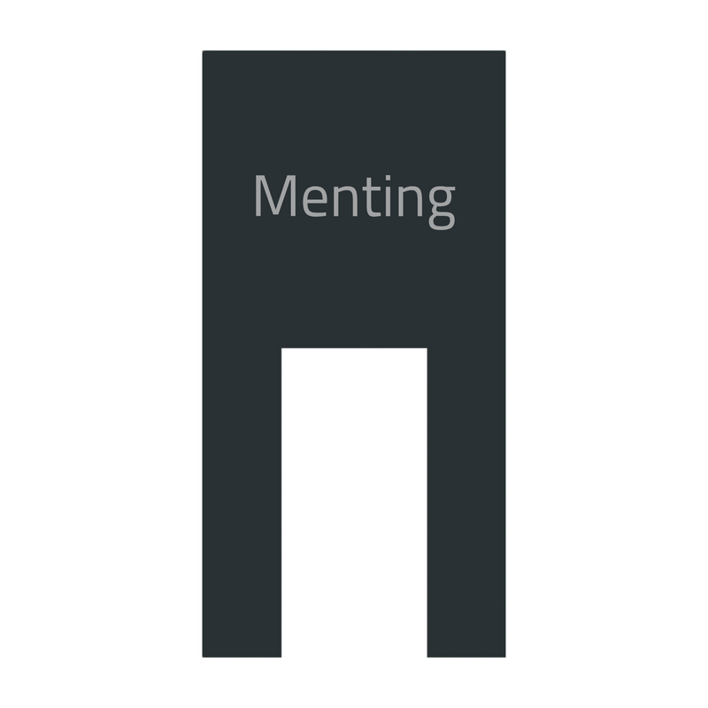 Dekorschild für "Ring Doorbell Wired" aus V2A Edelstahl - 200 x 130 mm oder 100 x 200 mm  - Weiß / Anthrazit pulverbeschichtet oder Edelstahl gebürstet