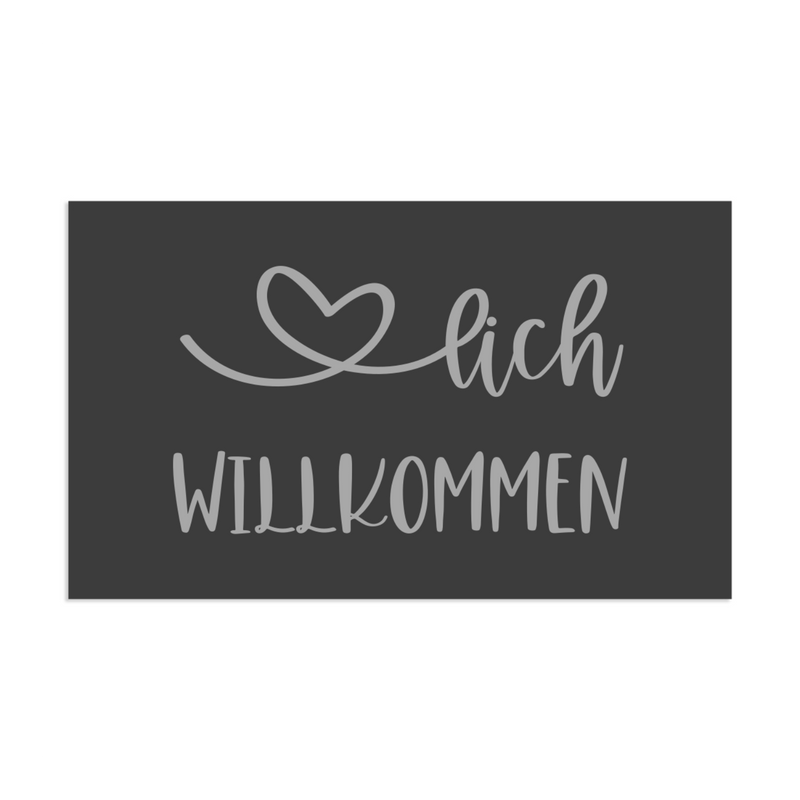 Farbige Edelstahlschilder in verschiedenen Größen. Individuell personalisierbar 40 Schriftarten über 200 Motive.