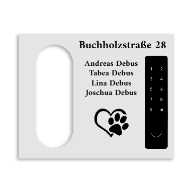 Reolink Türklingel Dekorschild V2A Edelstahl - 20x16cm / 10x23cm