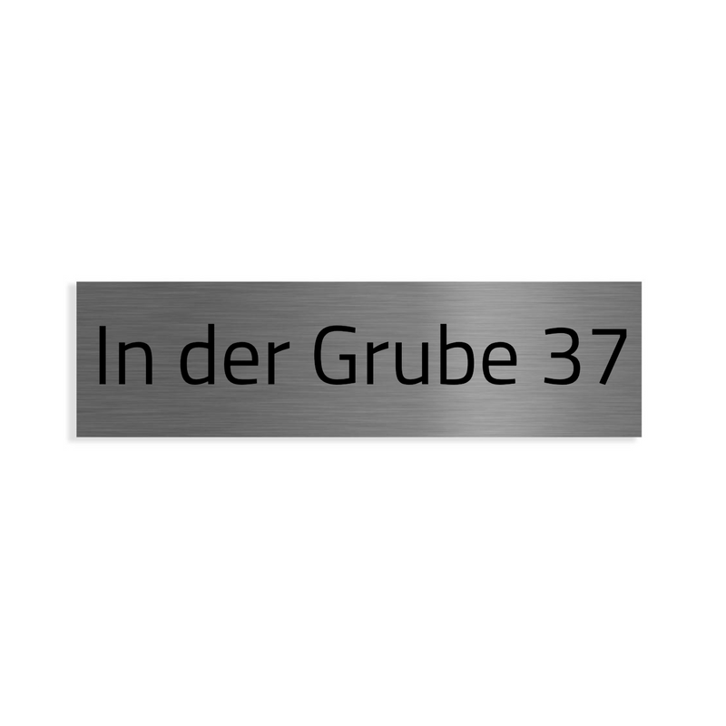 Ersatzschild für Türklingel Hamburg V2A Edelstahlschild