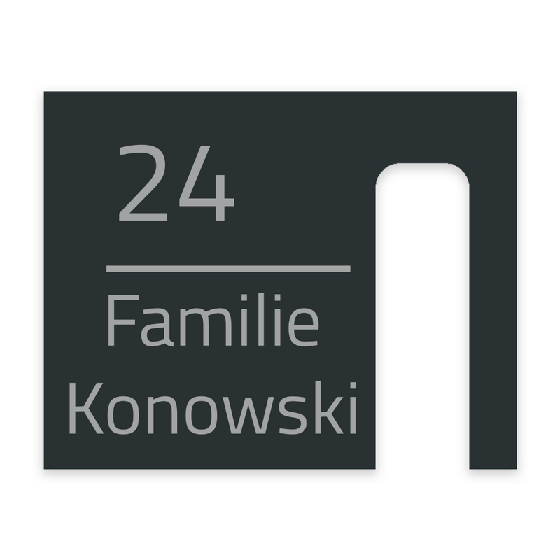 V2A Edelstahl Dekorschild für Blink Video Doorbell - 20x16cm & 20x10cm - Weiß, Anthrazit, Gebürstet