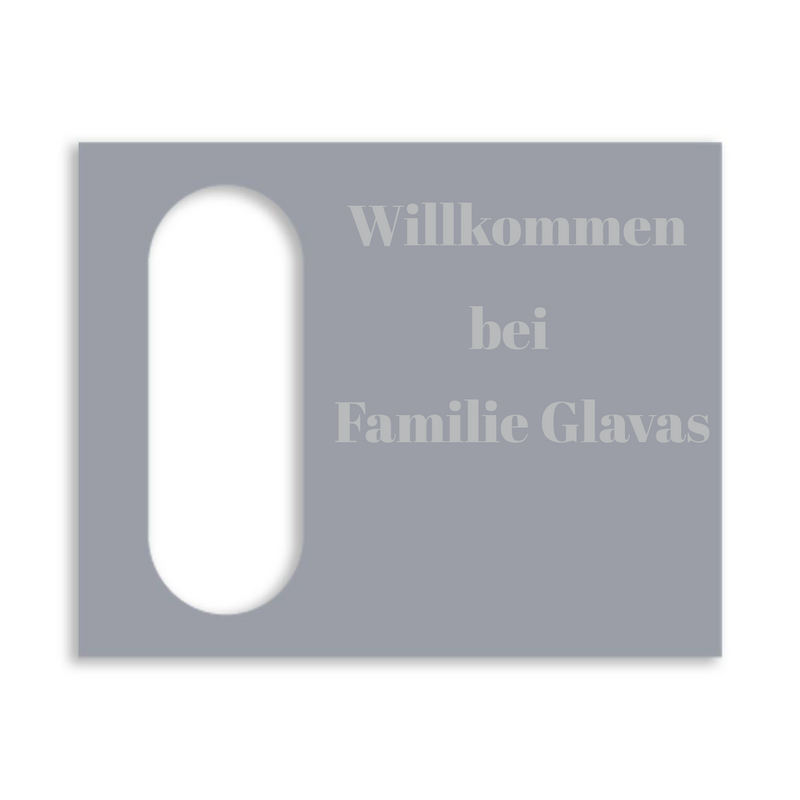 Reolink Türklingel Dekorschild V2A Edelstahl - 20x16cm / 10x23cm