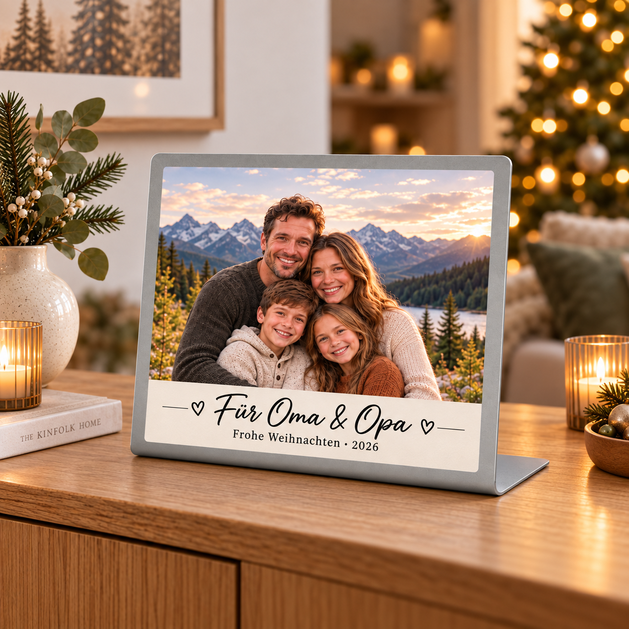 Fotoaufsteller – Gestaltungsbeispiel Familie