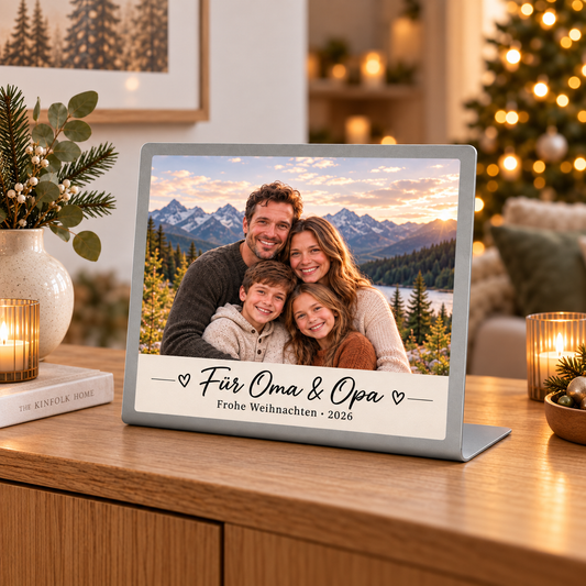 Fotoaufsteller – Gestaltungsbeispiel Familie