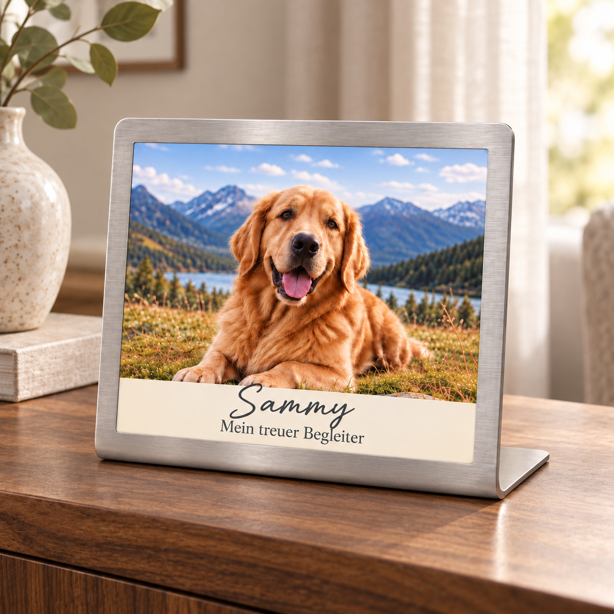 Fotoaufsteller – Gestaltungsbeispiel Sammy