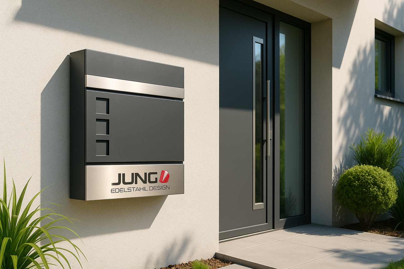 Manhattan Briefkasten Firmenlogo Hauseingang