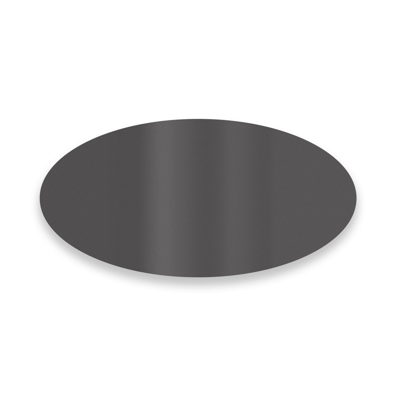 Edelstahl Türschild mit Gravur. Selbstklebend oder mit Bohrlöchern. Oval 8x4 cm oder 10x5 cm