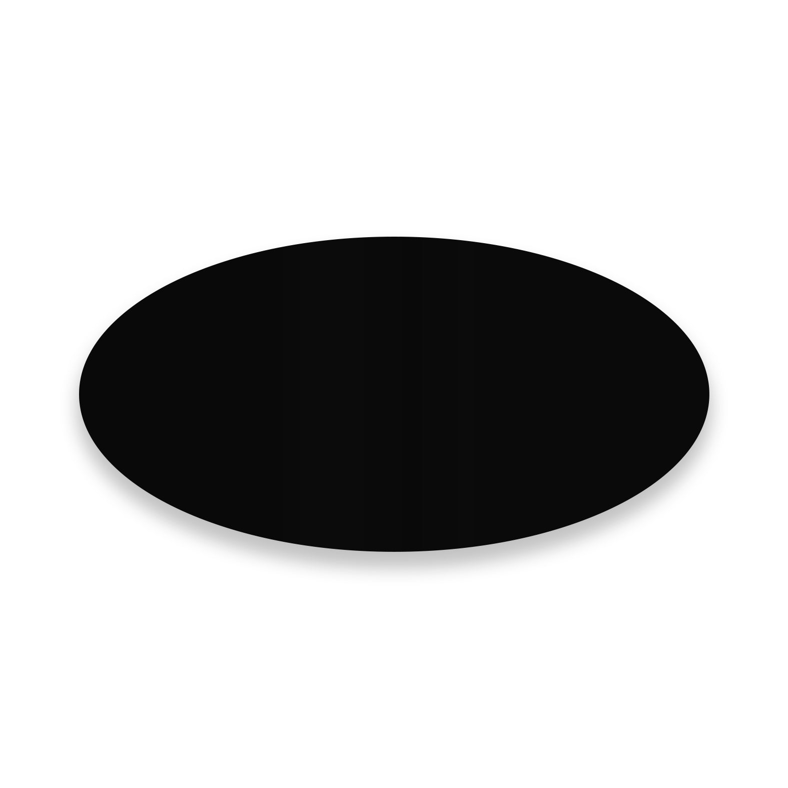 Edelstahl Türschild mit Gravur. Selbstklebend oder mit Bohrlöchern. Oval 8x4 cm oder 10x5 cm