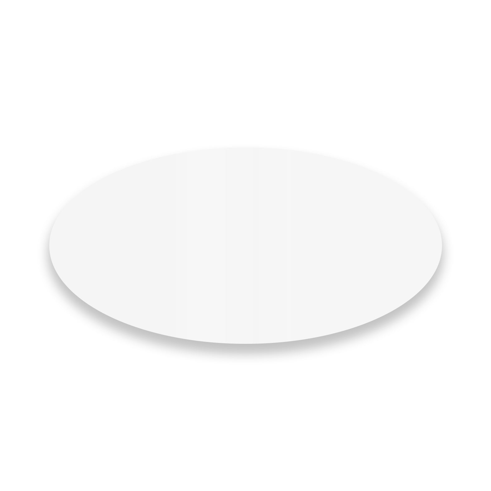 Edelstahl Türschild mit Gravur. Selbstklebend oder mit Bohrlöchern. Oval 8x4 cm oder 10x5 cm