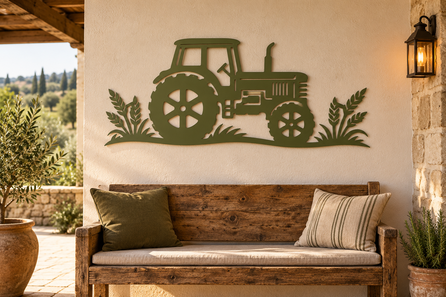 Oldtimer-Traktor Wanddeko – Ansicht 4