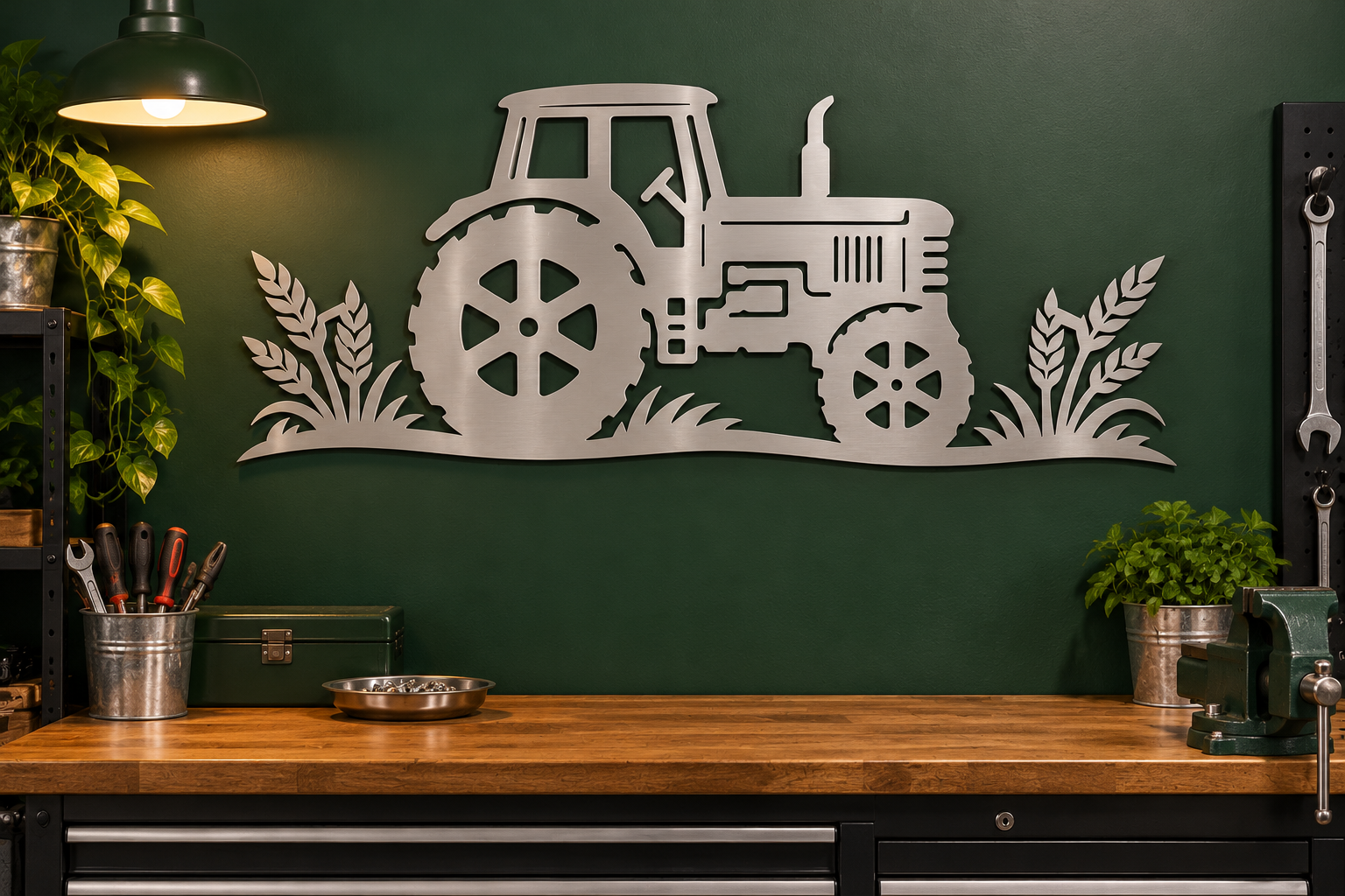 Oldtimer-Traktor Wanddeko – Ansicht 6