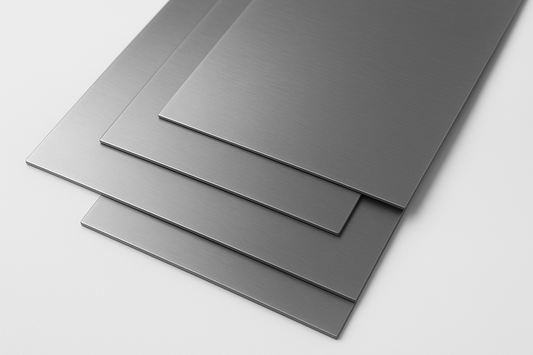 V2A Edelstahl Zuschnitte - 5 dünne Bleche in verschiedenen Größen