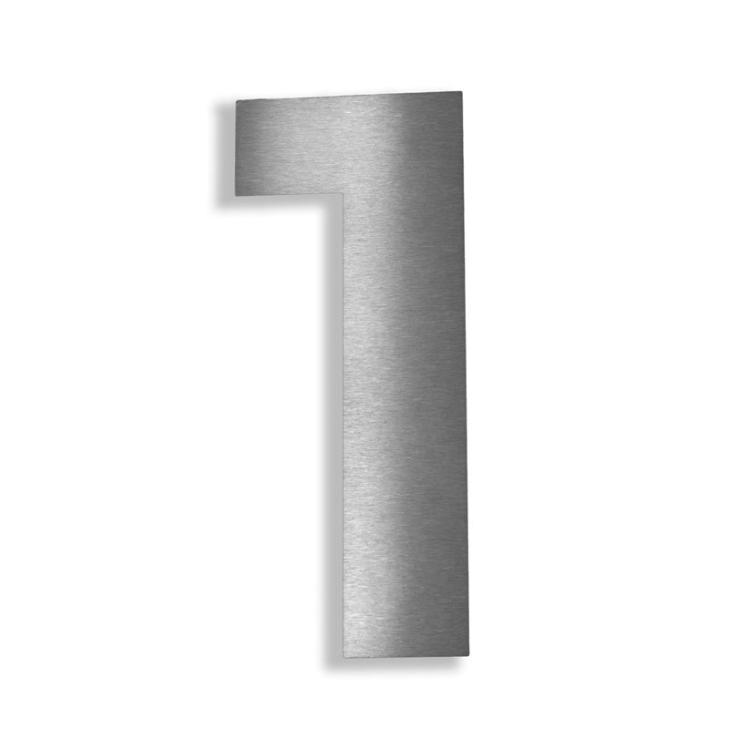 V2A Edelstahl Hausnummer Ziffer 1