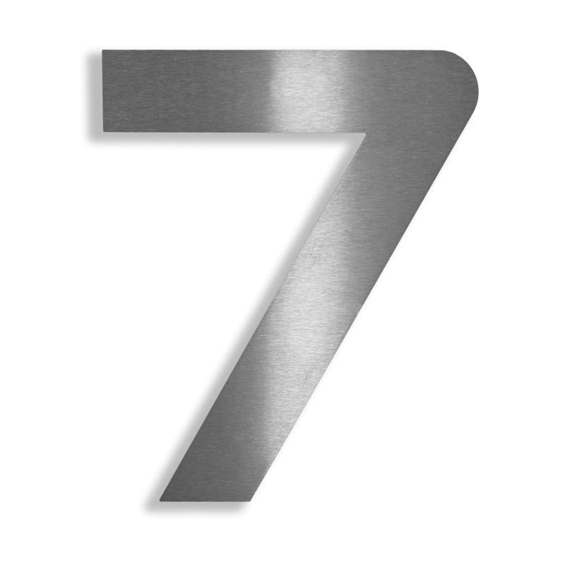 V2A Edelstahl Hausnummer Ziffer 7