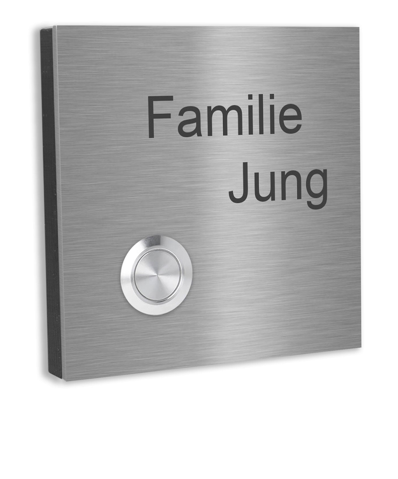 Edelstahl Türklingel Lünen personalisierbar mit Motiven - Aufputz/Unterputz -