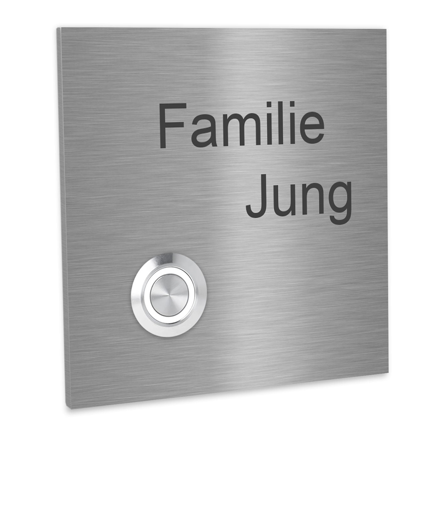 Edelstahl Türklingel Lünen personalisierbar mit Motiven - Aufputz/Unterputz -