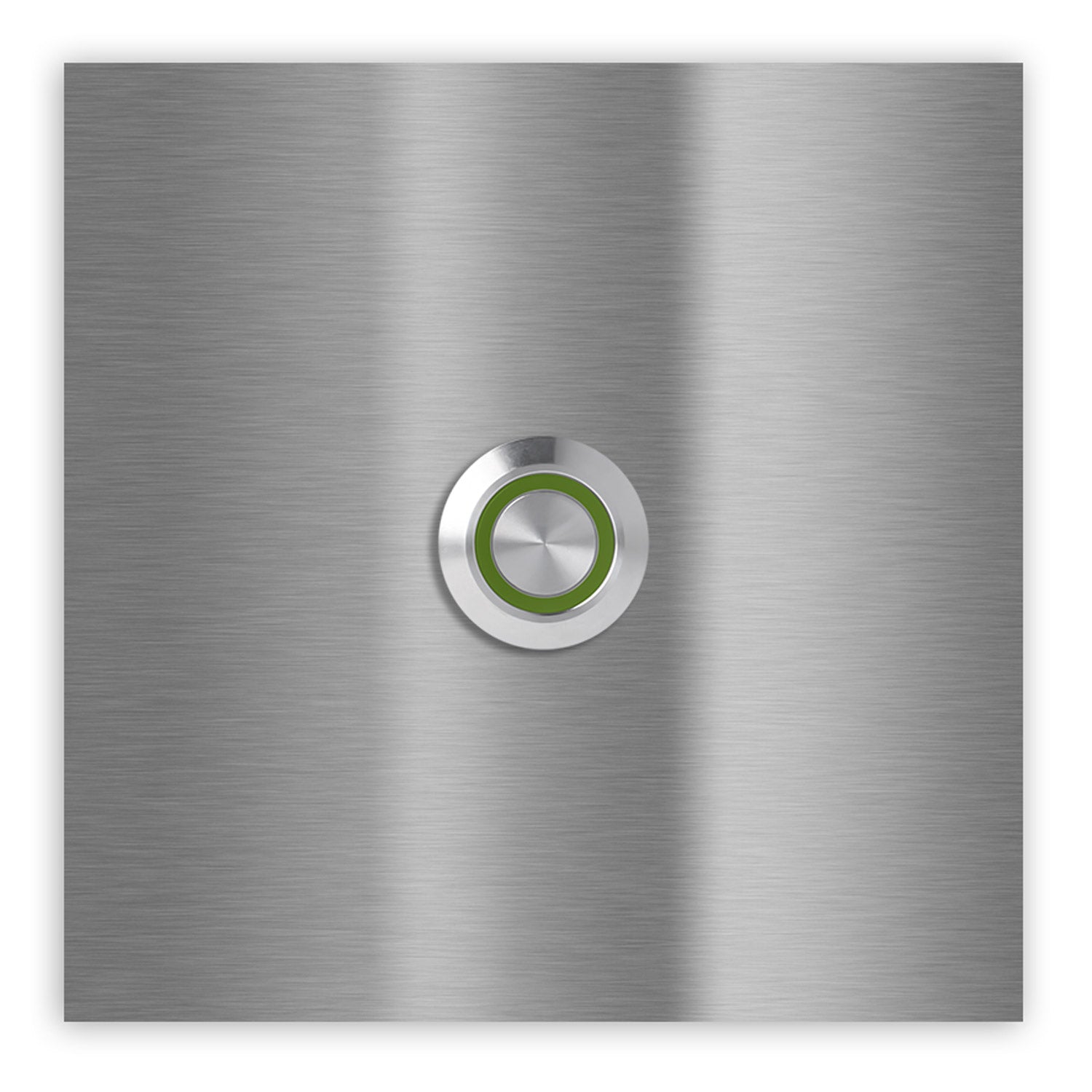 Bochum 10 x 10 cm Edelstahl (V2A) Türklingel - ohne Gravur - Edelstahl, Anthrazit oder Weiß pulverbeschichtet - LED - Aufputz / Unterputz