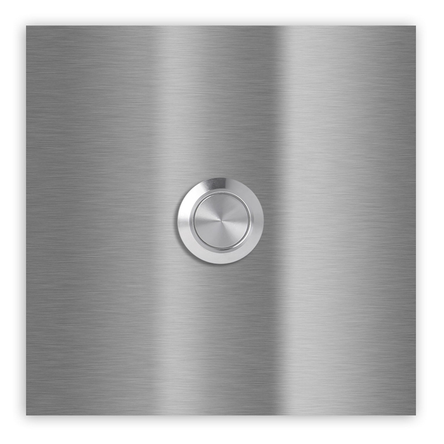 Bochum 10 x 10 cm Edelstahl (V2A) Türklingel - ohne Gravur - Edelstahl, Anthrazit oder Weiß pulverbeschichtet - LED - Aufputz / Unterputz