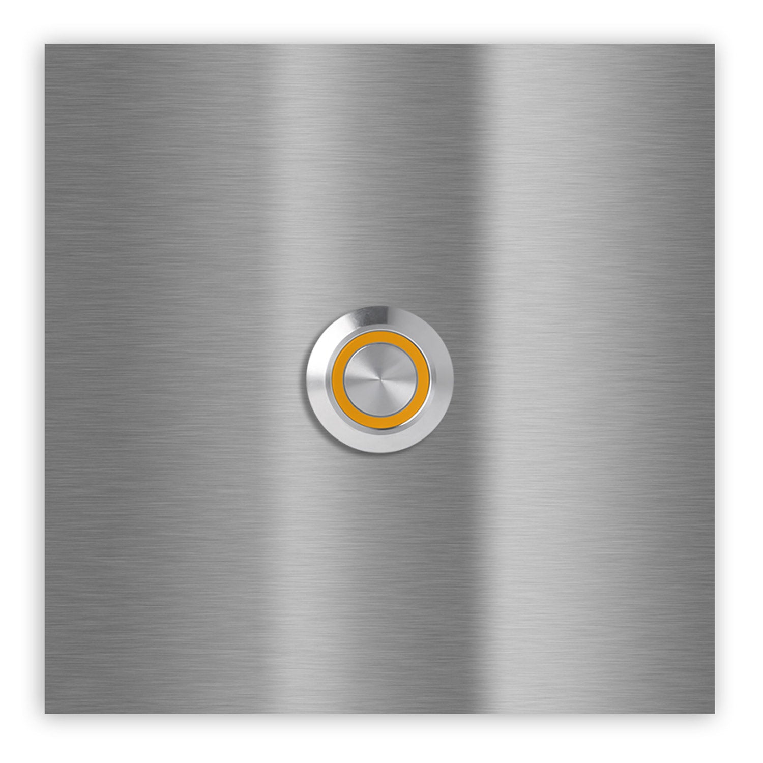 Bochum 10 x 10 cm Edelstahl (V2A) Türklingel - ohne Gravur - Edelstahl, Anthrazit oder Weiß pulverbeschichtet - LED - Aufputz / Unterputz