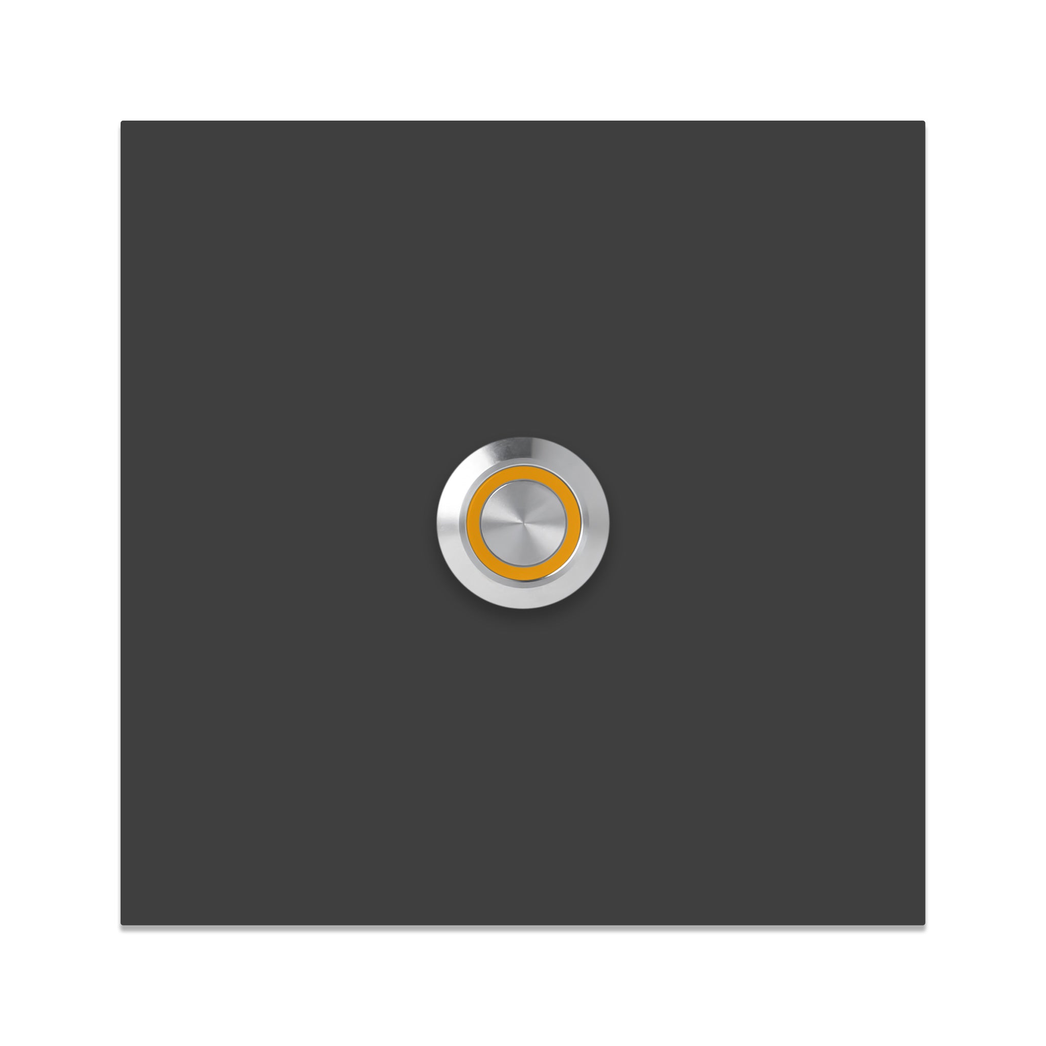 Bochum 10 x 10 cm Edelstahl (V2A) Türklingel - ohne Gravur - Edelstahl, Anthrazit oder Weiß pulverbeschichtet - LED - Aufputz / Unterputz