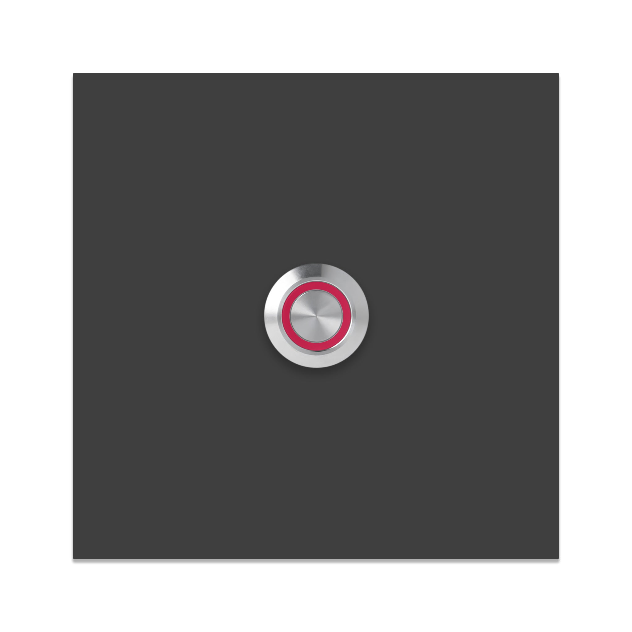 Bochum 10 x 10 cm Edelstahl (V2A) Türklingel - ohne Gravur - Edelstahl, Anthrazit oder Weiß pulverbeschichtet - LED - Aufputz / Unterputz