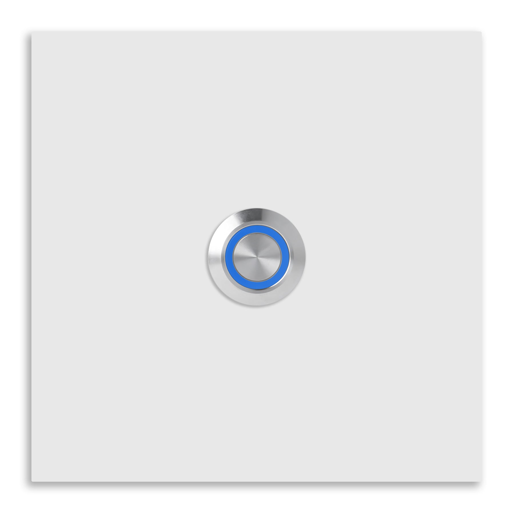 Bochum 12 x 12 cm Edelstahl (V2A) Türklingel - ohne Gravur - Anthrazit oder Weiß pulverbeschichtet- LED - Aufputz / Unterputz