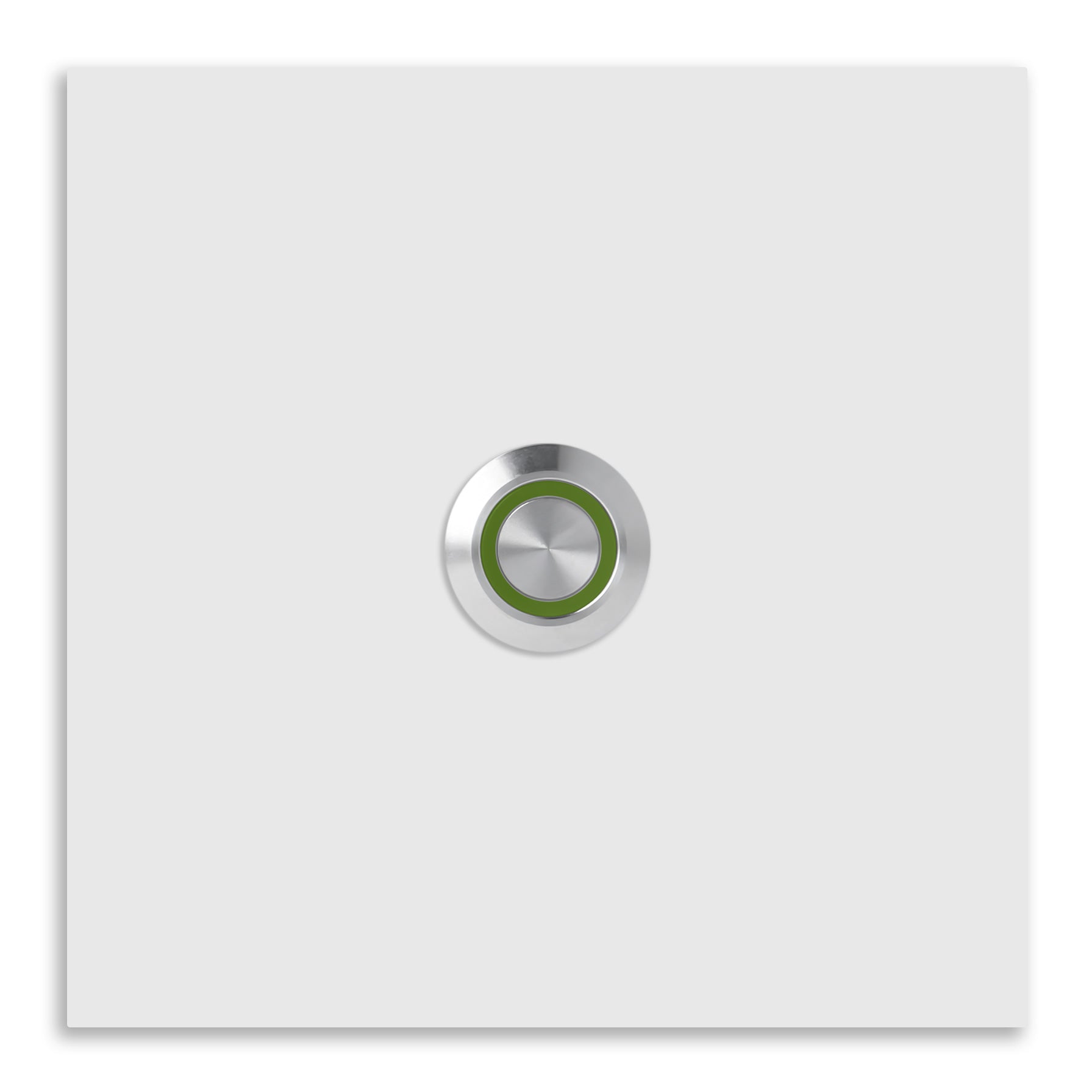 Bochum 12 x 12 cm Edelstahl (V2A) Türklingel - ohne Gravur - Anthrazit oder Weiß pulverbeschichtet- LED - Aufputz / Unterputz