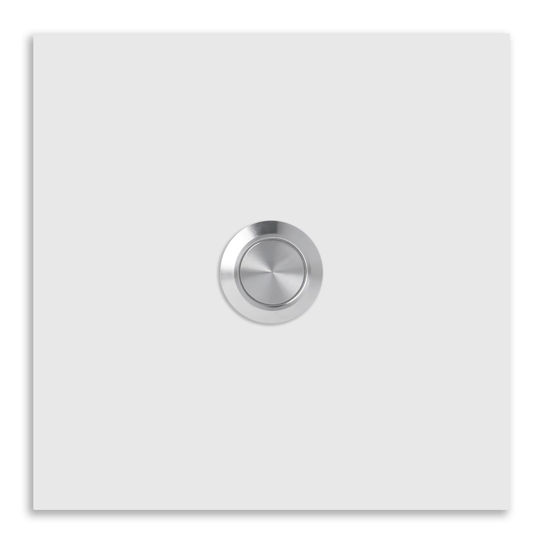 Bochum 12 x 12 cm Edelstahl (V2A) Türklingel - ohne Gravur - Anthrazit oder Weiß pulverbeschichtet- LED - Aufputz / Unterputz