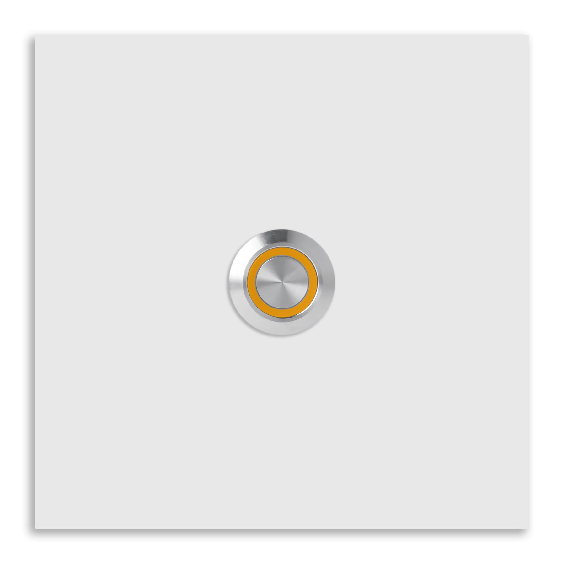 Bochum 10 x 10 cm Edelstahl (V2A) Türklingel - ohne Gravur - Edelstahl, Anthrazit oder Weiß pulverbeschichtet - LED - Aufputz / Unterputz