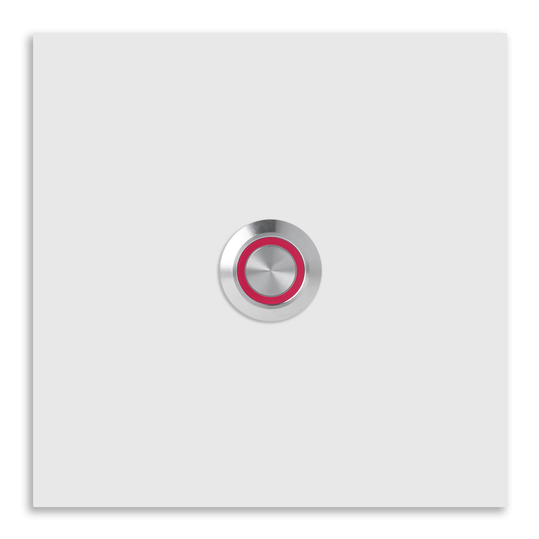 Bochum 10 x 10 cm Edelstahl (V2A) Türklingel - ohne Gravur - Edelstahl, Anthrazit oder Weiß pulverbeschichtet - LED - Aufputz / Unterputz