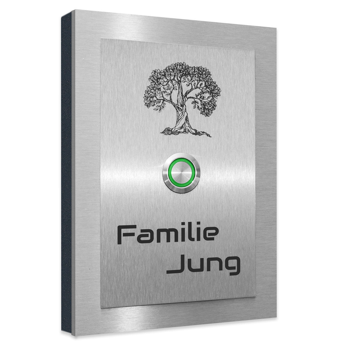 Türklingel Dakota Aufputz oder Unterputz Motiv Baum individuell Personalisierbar.