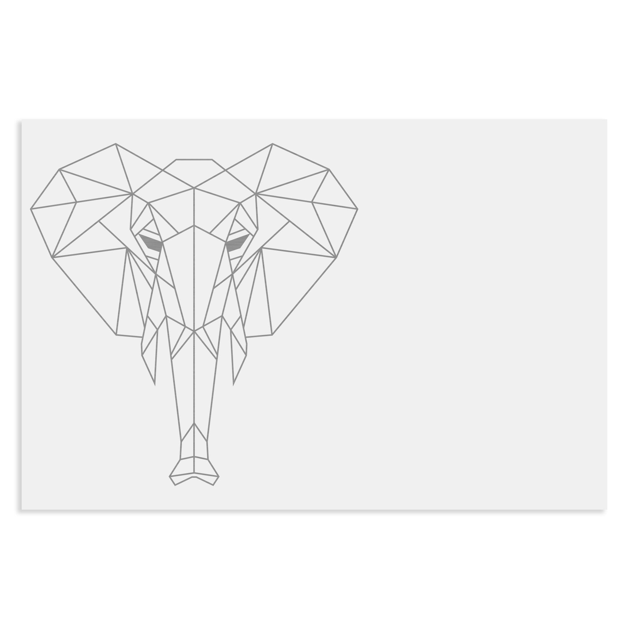 Edelstahlschild Geometrische Figuren,120 X 80 mm, Anthrazit, Weiß, oder Edelstahl